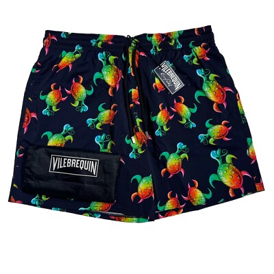 Vilebrequin Herren Badeshorts - Moorise Rainbow Turtles Style: MSOH2F54
