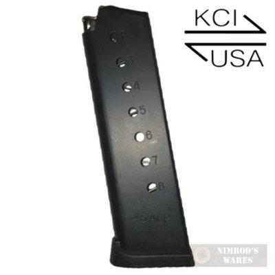 KCI 1911 .45ACP 8RD Magazine - Black (KCI-MZ039) for sale online
