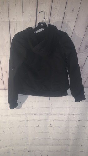 Black Full Zip Hooded Sweater For Boys Size 10/12 - Picture 2 of 3