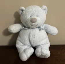 Koala Baby Blue Bear Rattle Plush Stuffed Animal Toy Ribbon 8"