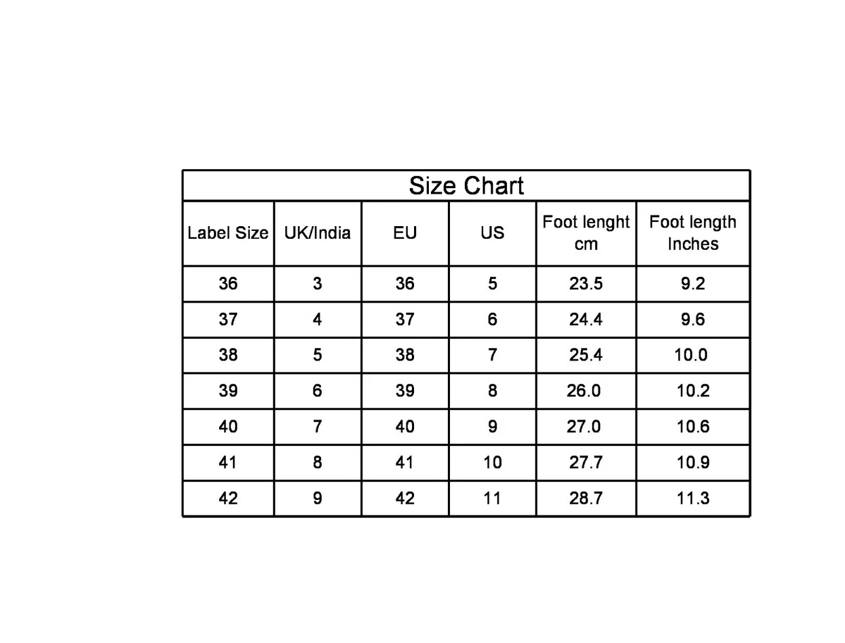 Update 115+ womens sandals size chart india netgroup.edu.vn