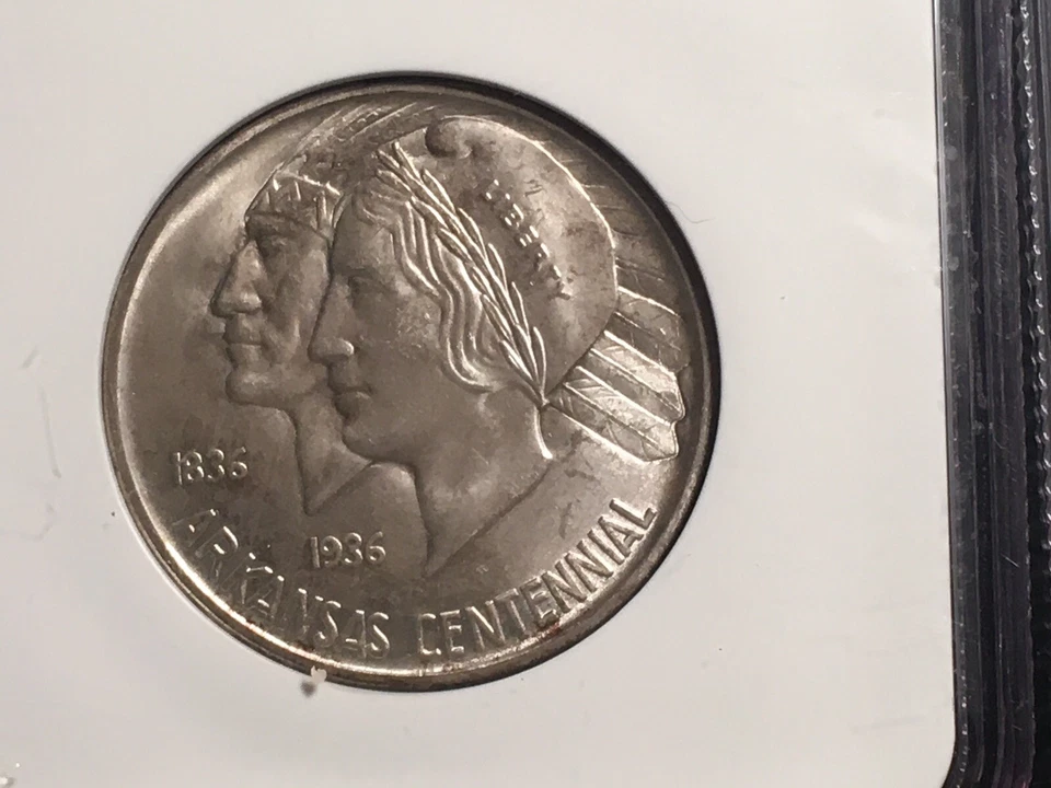 Arkansas commemorative half dollars 1937 PDS 1 Ms66 2 MS65 Nice Original  - Image 4 of 4