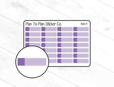 1482-9 Purple Labels Planner Stickers.
