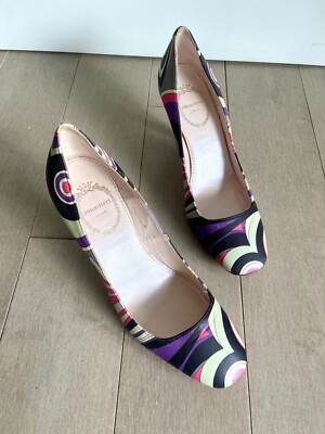 Emilio Pucci Pattern Heels - Vintage Designer Shoes | eBay