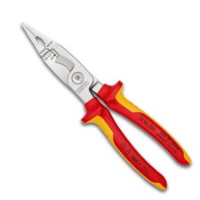 KNIPEX Elektro-Installationszange 200mm verchromt VDE