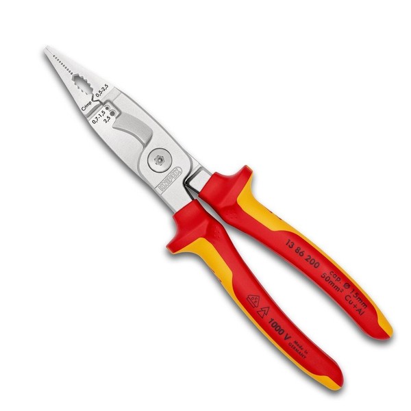 Knipex Elektro-Installationszange 200Mm Verchromt Vde-image