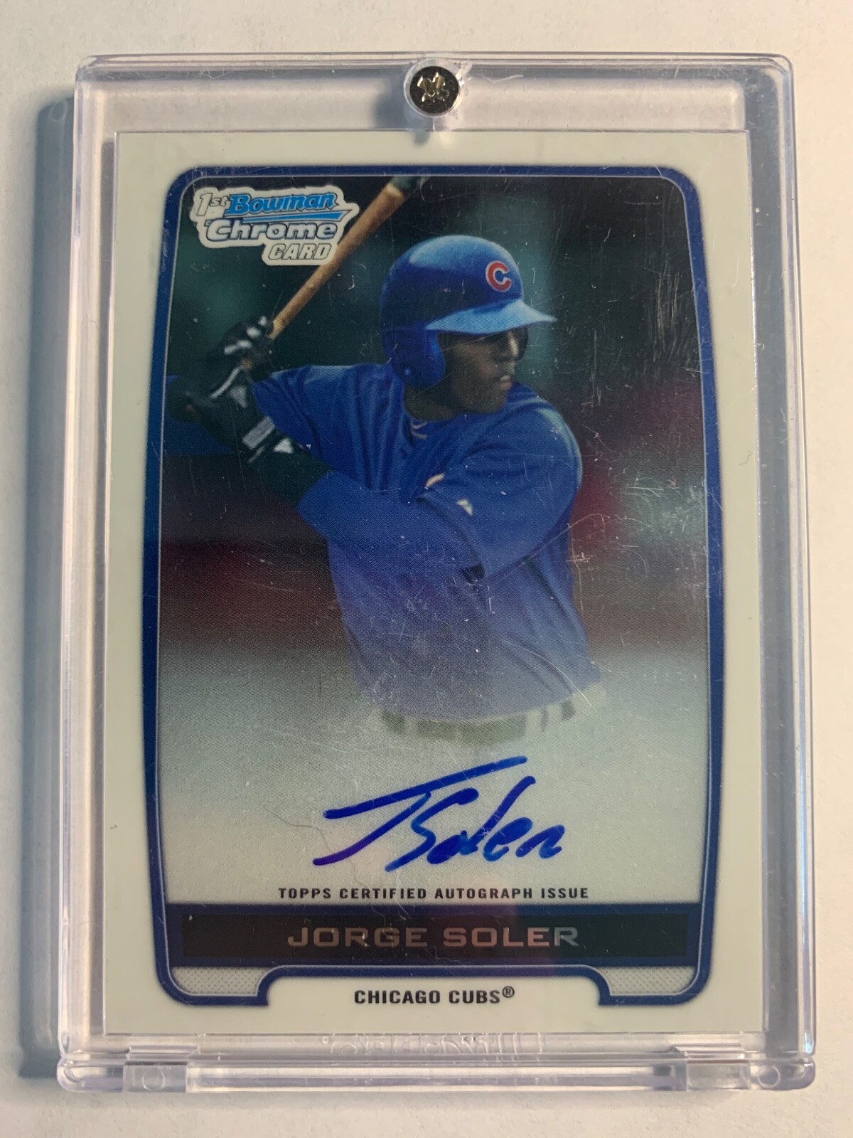 2012 Bowman Chrome Jorge Soler Auto 1st Bowman RC Signed Braves Cubs #BCA-JSO