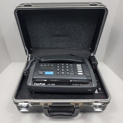Ryno Enterprises FaxPak FP-180B Portable Suitcase Fax Machine, Extremely Rare!