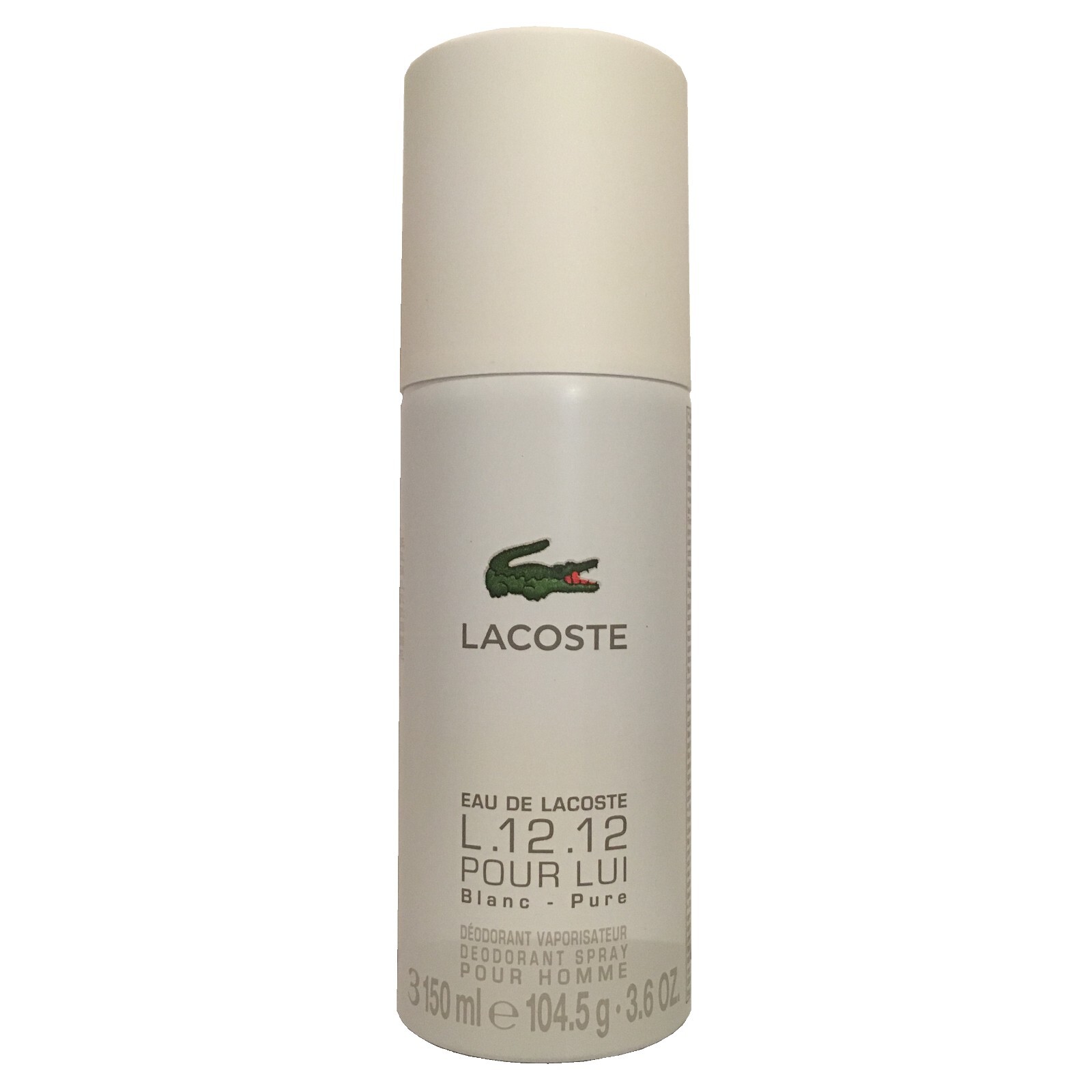 Lacoste Eau De L.12.12 Pour Lui Blanc Pure Deodorant Spray 150Ml - Image 3
