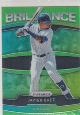 2020 Panini Prizm Brilliance Holo Lime Green #001/125 JAVIER BAEZ #B-5 Cubs