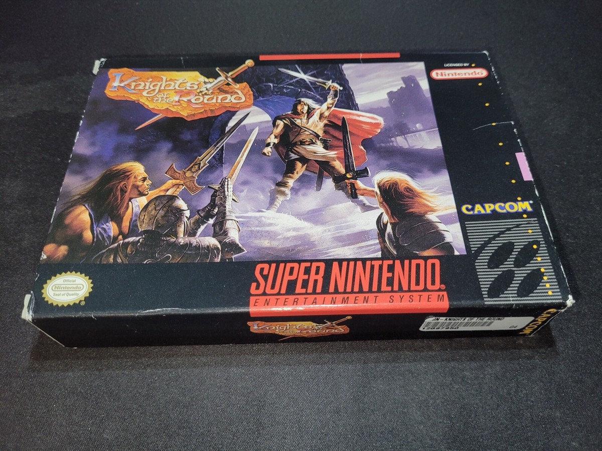 Knights of the Round Authentic Super Nintendo SNES EXMT cond