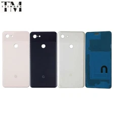 Back Glass Battery Cover Rear Door + Camera Lens Replacement for Google Pixel 3