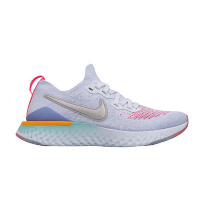 Nike Epic React Flyknit 2 GS 'Aluminum' AQ3243-414 Kids Shoes