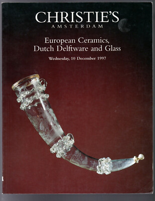CERAMICS Glass Delftware CHRISTIE'S 1997 Amsterdam