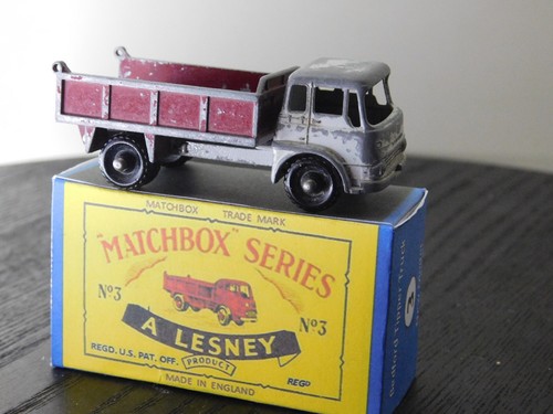 1960s LESNEY MATCHBOX. No3 BEDFORD TIPPER TRUCK 1:87 with Repro Box - Picture 5 of 6