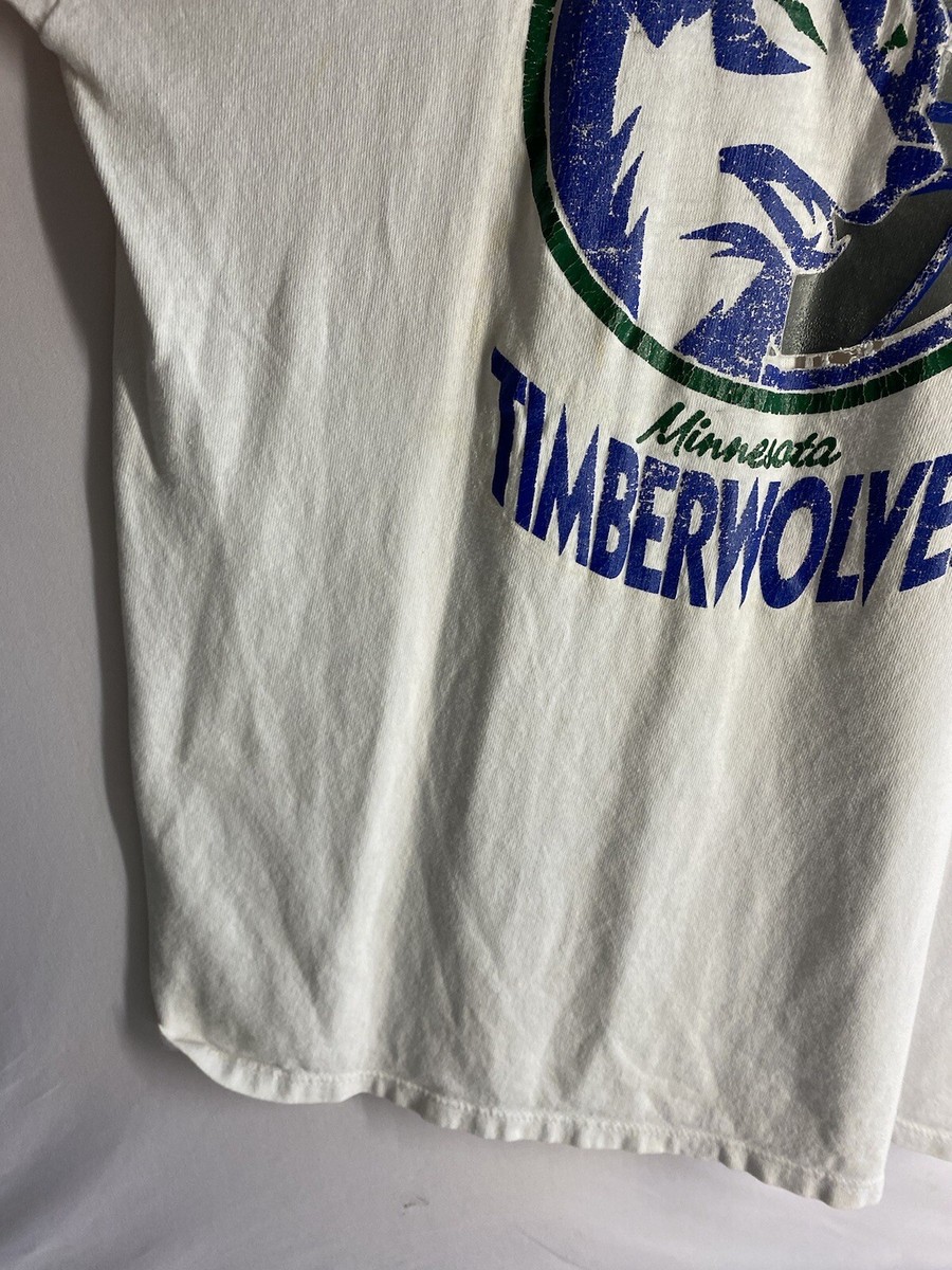 VINTAGE 1980s Champion Minnesota Timberwolves Basketball Shirt