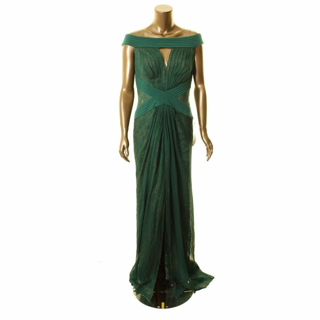tadashi shoji green dress