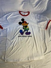 Disney Parks Rainbow Mickey Mouse Pride Ringer T-Shirt Men's XL NEW With Tags