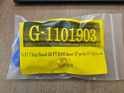 GAT - Gantner Chip Band 20 F7 B180 laser 1P print 1C GEA cod