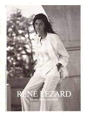 3w20913/ Alte Reklame von 1993   RENÉ LEZARD   Mode. Bewusst. Sein.