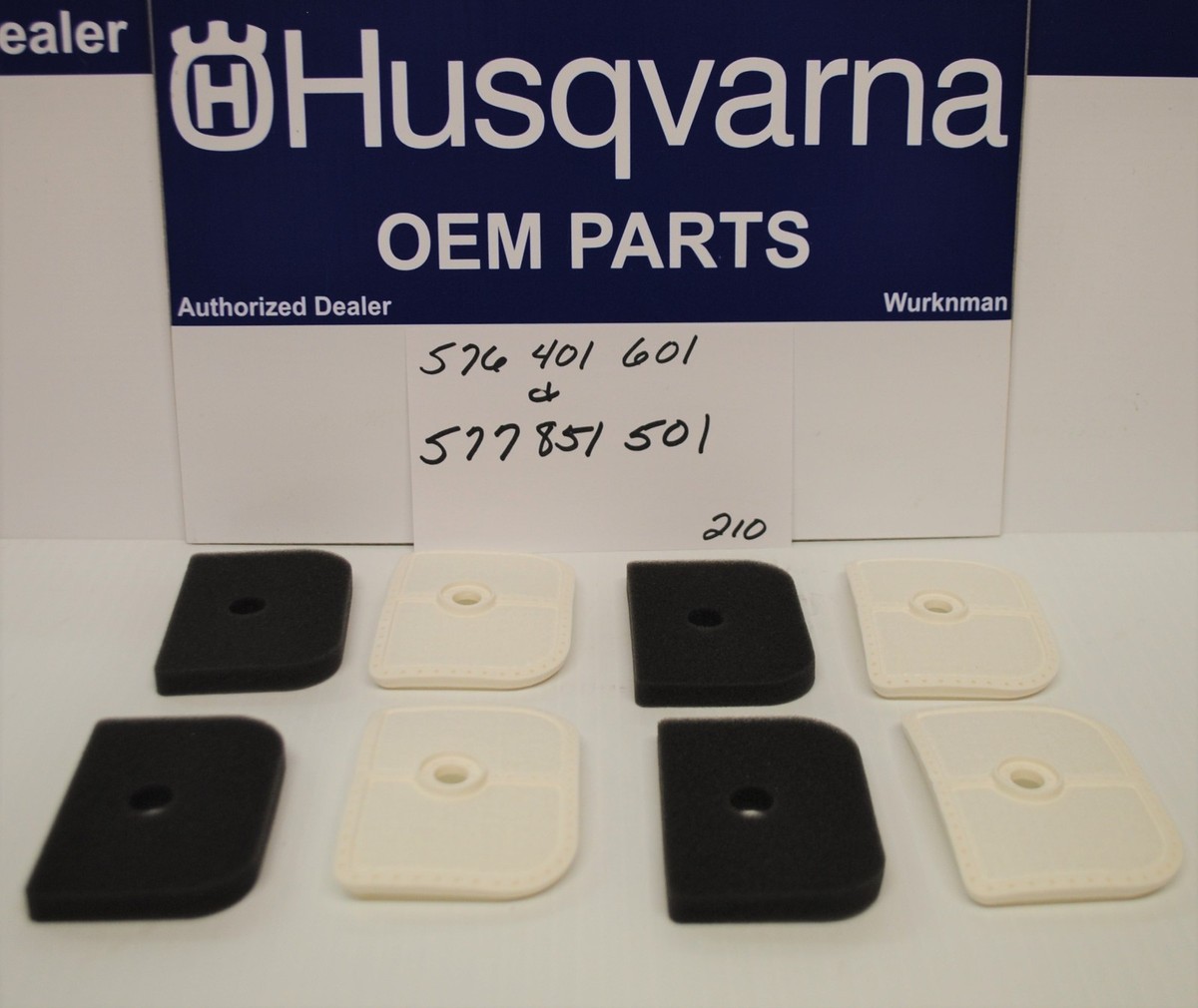 Filtro Aria Husqvarna Kit Di 4 Filtri Aria Per Tosaerba Husqvarna 525L, 525LS, 525LST, 525RJD - Compatibili Con 576401601 E 577851501 Filtri Aria Husqvarna