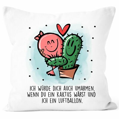 Kissen-Bezug Kaktus Luftballon Liebe Lustig Geschenk Valentinstag Jahrestag  | eBay