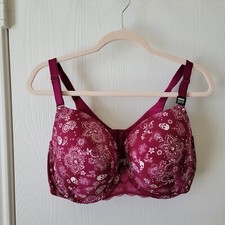 Torrid Back Smoothing Push Up Bra Skulls 40DDD NWT