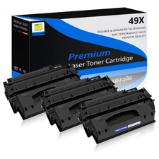 3PK Q5949X 49X Black High Yield Toner Compatible for HP LaserJet 1320 3390 3392
