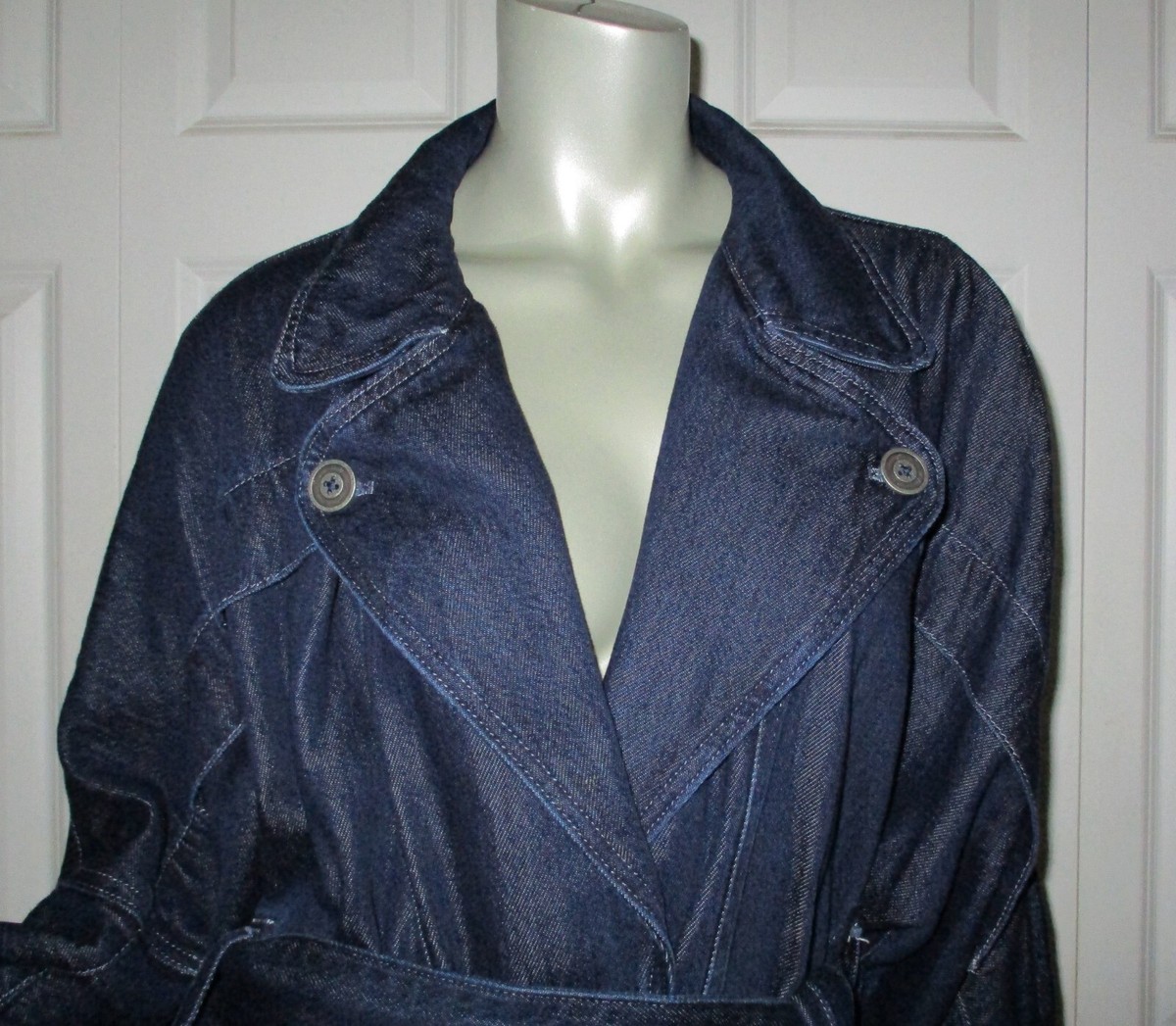 PILCRO Anthropologie Denim Belted Blazer Dress Size Medium | eBay