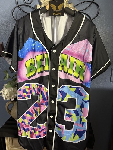 Camiseta deportiva de béisbol Mr. Bao larga y Miss Pizoff estilo años 90 fresca estilo Prince of Beliar #23 - Imagen 7 de 10