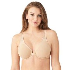 Wacoal Women's Soft Embrace Front Close Bra, Sand Size 32DD ESF18540
