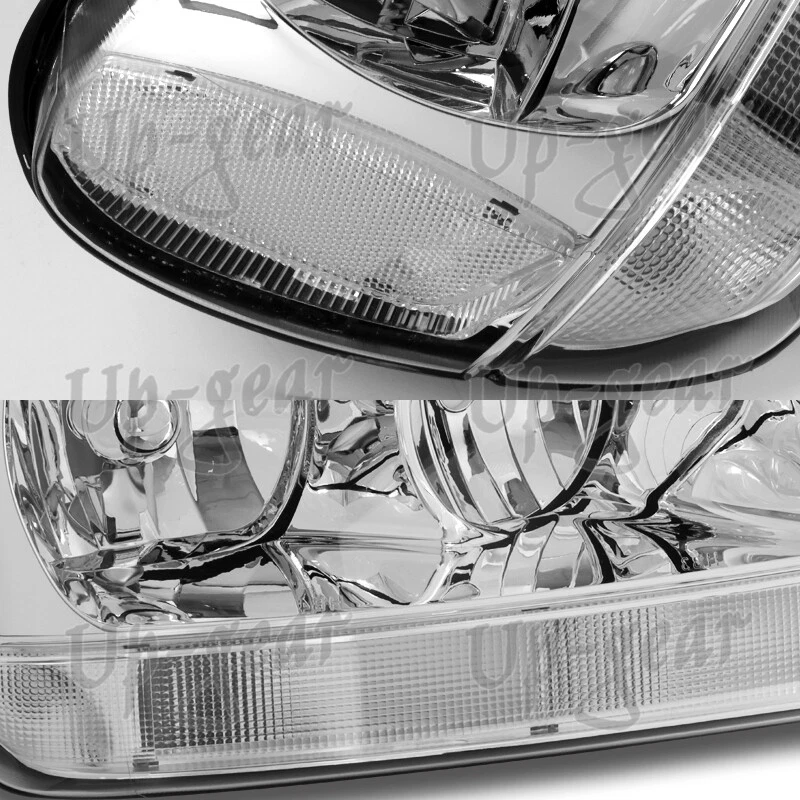 Faros reflectores transparentes carcasa cromada para Jeep Grand Cherokee 1999-2004 Foto 2 de 4