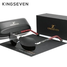 KINGSEVEN 2026 Brand Men Aluminum Sunglasses HD Polarized UV400 Mirror Male Sun