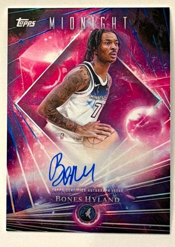 2025-26 Topps Midnight Dark Matter Autos Bones Hyland #DMA-BH Auto