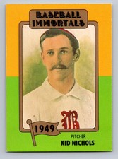 1980+ SSPC HOF Baseball Immortals 1st Print-No "MLB" Logo #58 Kid Nichols
