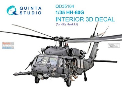 QTSQD35164 1:35 Quinta Studio 3D Decal - HH-60G Pave Hawk (ZIM/KTH kit)
