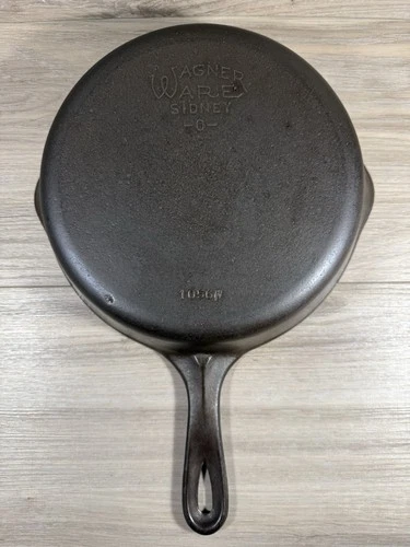 Wagner Ware Sydney-O 1056W Cast Iron Skillet **Restored**Sits Flat**