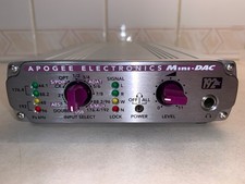 APOGEE MINI-DAC WITH FIREWIRE CARD, MANUALS AND CABLES + NEW PSU + APOGEE CASE