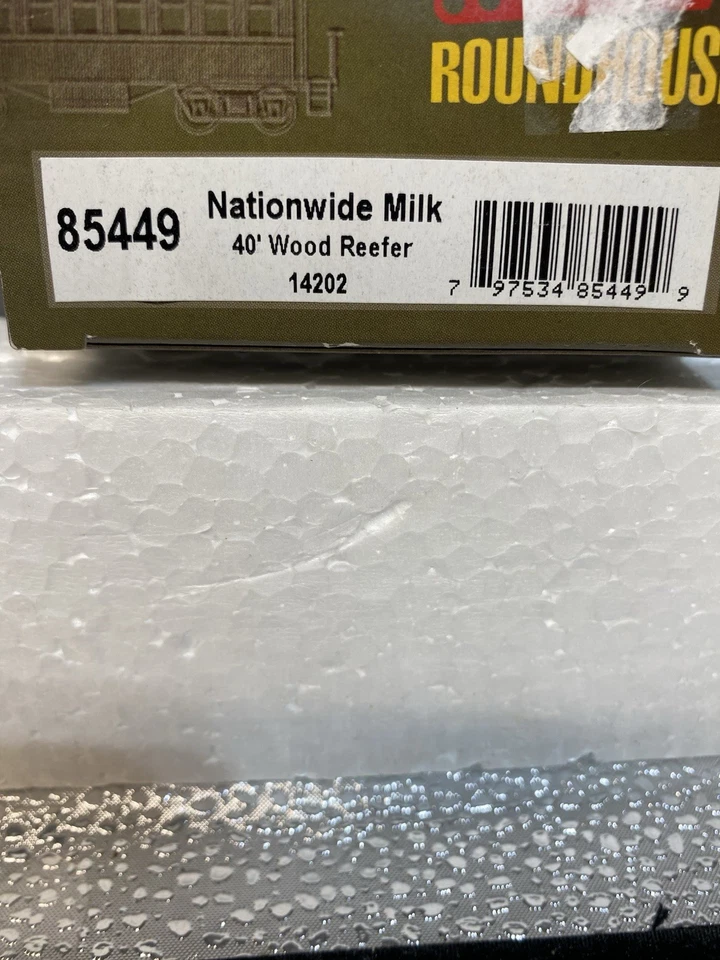 Roundhouse HO 40’ Wood Milk Car- Nationwide Milk   #14202  Red Top Milk Co. - Image 3 of 3