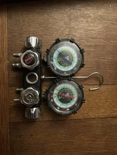 CPS MBH4P5EZ BlackMax Chrome Series Gauge with Valve 1/4 4 Port