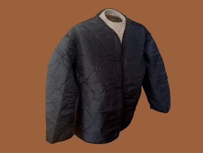 NEW VINTAGE MILITARY M-65 BLACK FIELD JACKET LINER QUILTED COAT LINER USA MADE