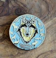 2022 Animals 100 Miles  Yellowstone National Park challenge coin