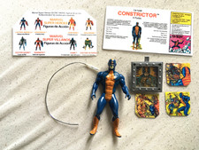 Marvel 1984 Constrictor  figure+4 Custom holo...