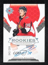 2019 Upper Deck Ultimate Collection Rookies /299 Rudolfs Balcers #132 Auto 0ea8