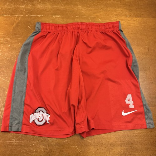 Ohio State Buckeyes Shorts Herren XL rot Reißverschlusstasche Dri Fit Active THE Nike