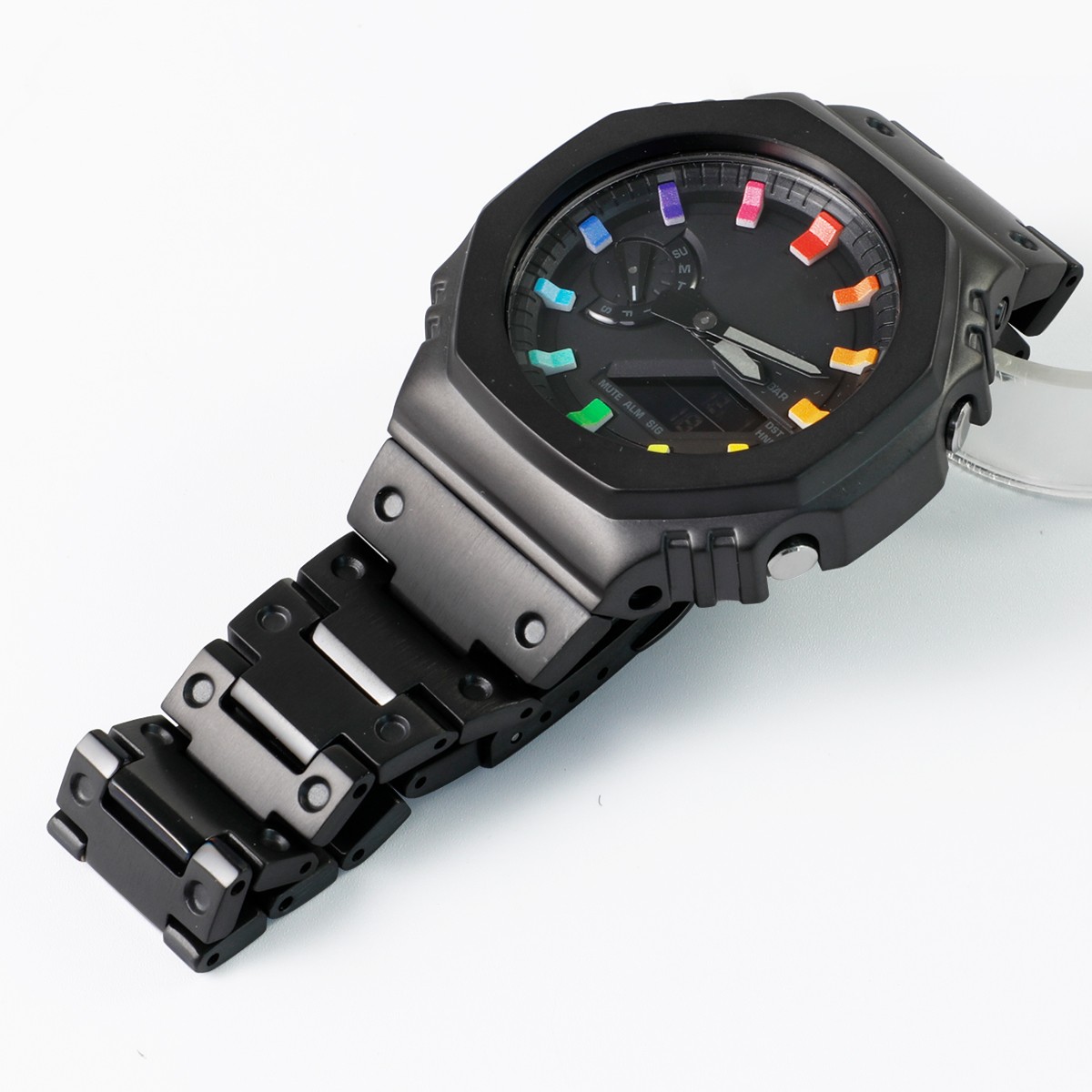 Titanium alloy case metal band no screw mod kit for casioak ga-2100/2110/gab2100