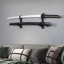 BYTOTU Samurai Sword wall mount-katana stand mount-ï¼ˆblackï¼‰sword mount dis...
