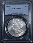 1900 $1 MORGAN SILVER DOLLAR KM# 110 PCGS MS 64 A6533