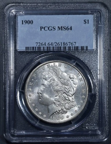 1900 $1 MORGAN SILVER DOLLAR KM# 110 PCGS MS 64 A6533