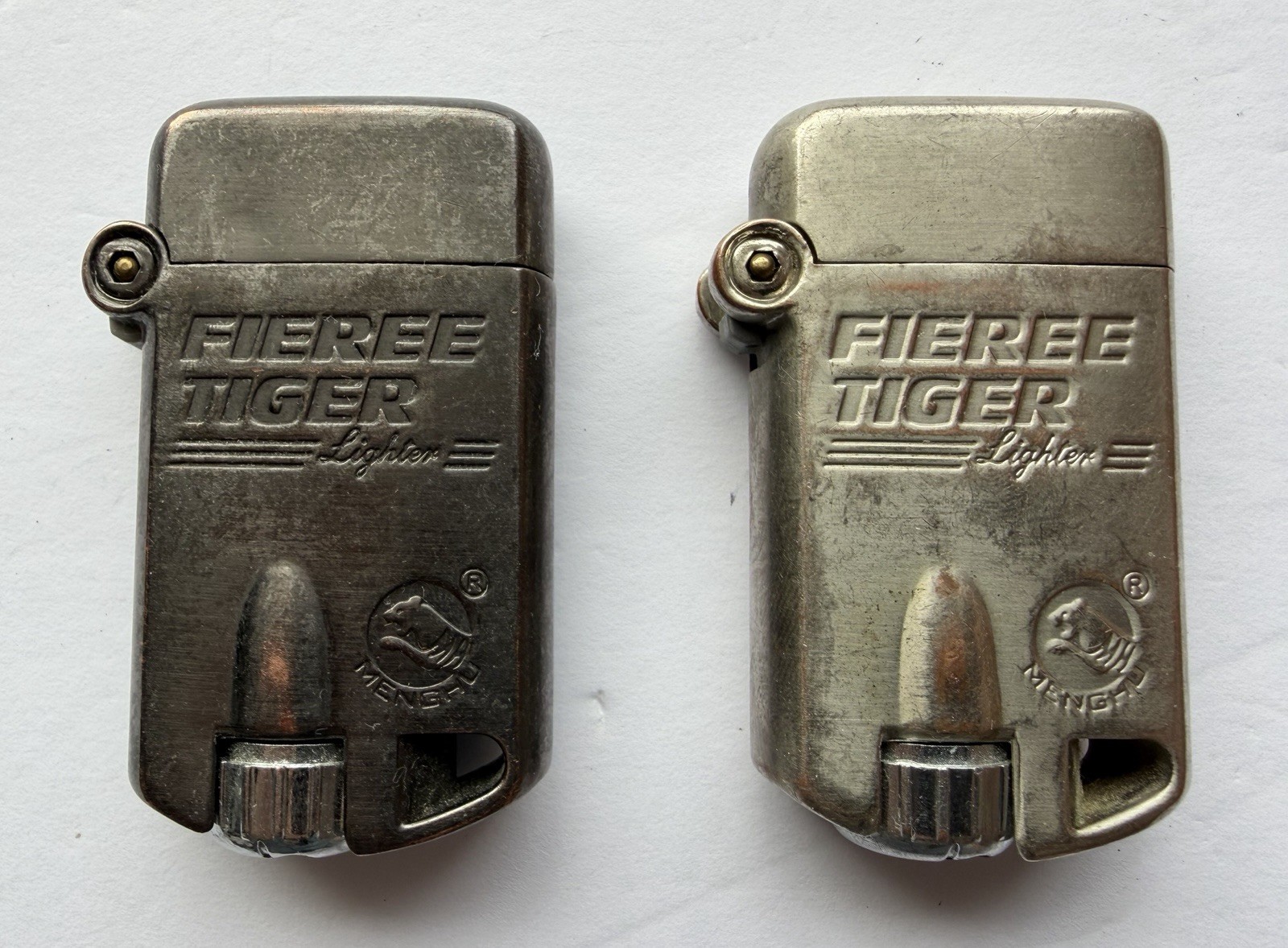 FIEREE TIGER MENGHU WIND PROOF BUTANE LIGHTER, UNIQUE, VINTA